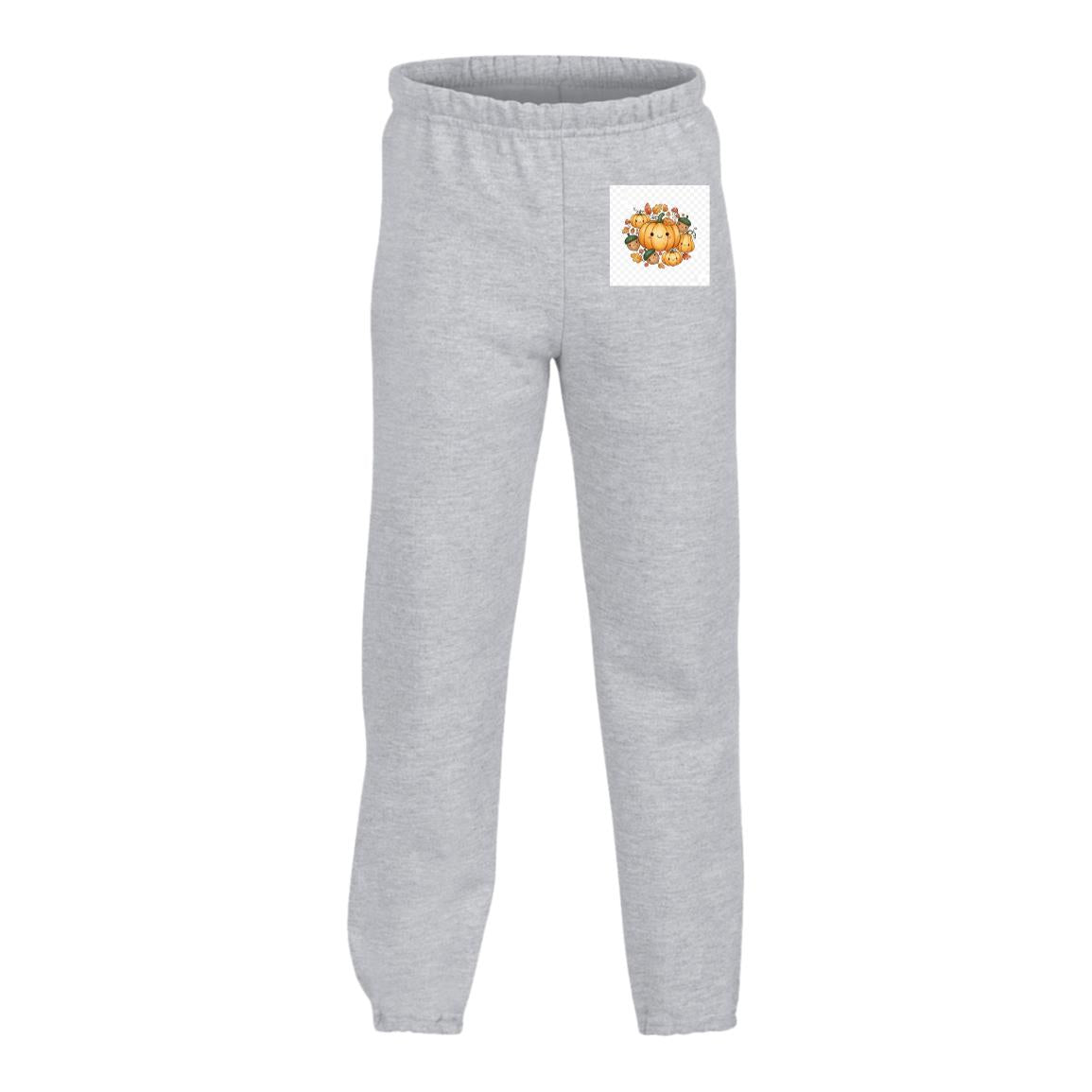 Kids Woodland Sweatpants – Fox & Friends Autumn Print Grey