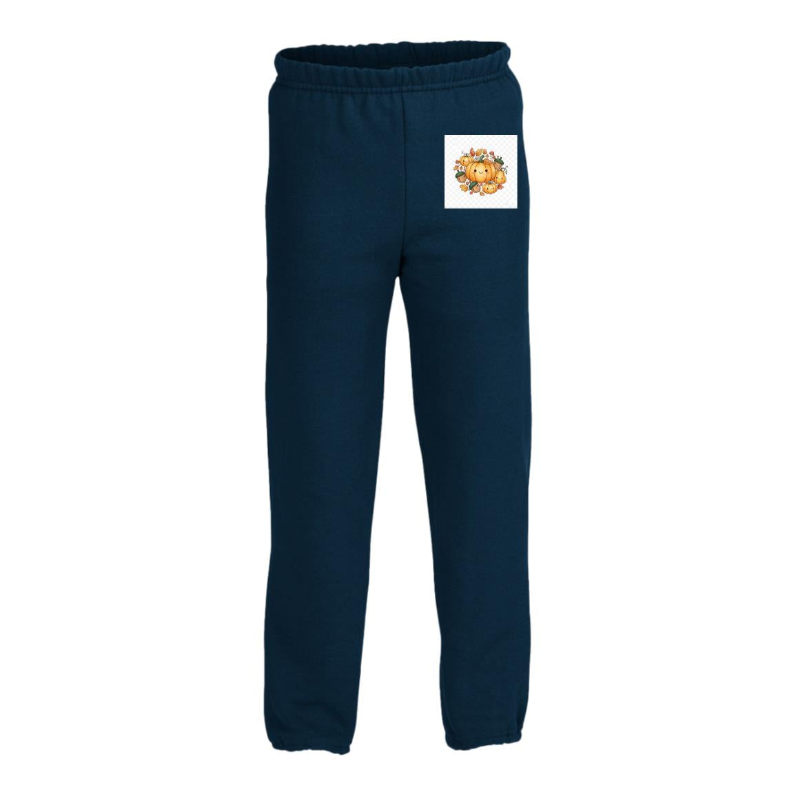 Kids Woodland Sweatpants – Fox & Friends Autumn Print Navy