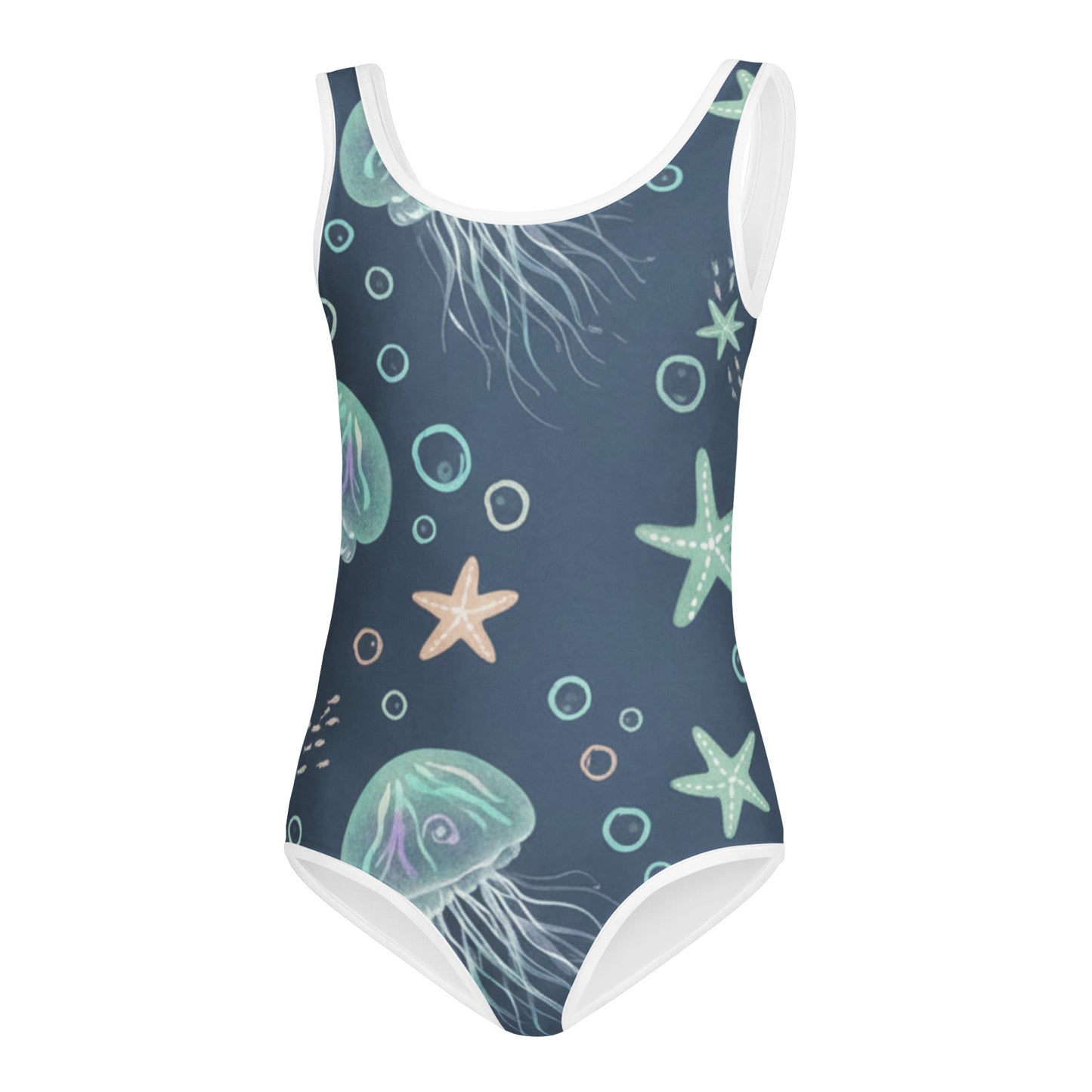 Girls Ocean Star Swimsuit – Cute Kids One-Piece Summer Swimwear 7
