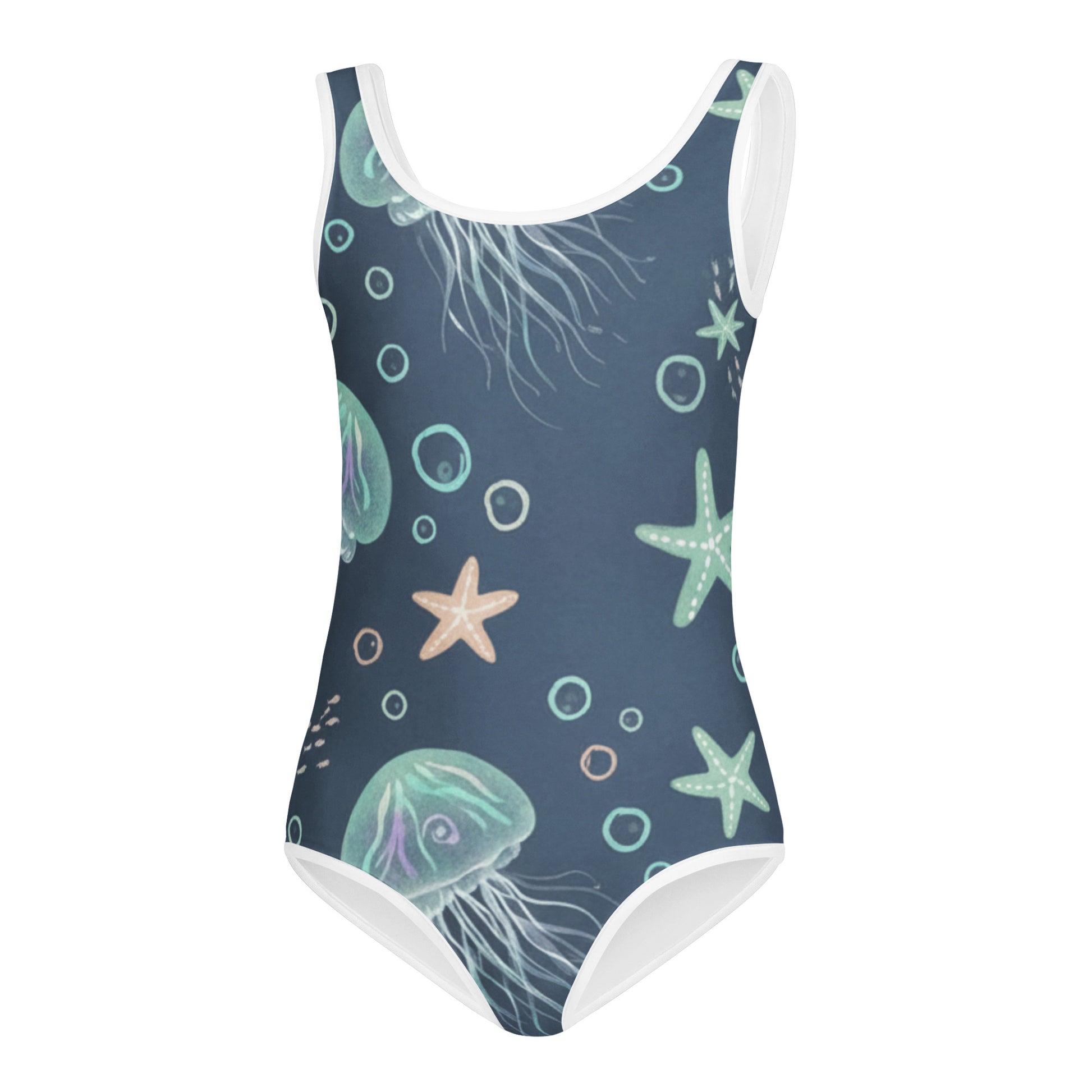 Girls Ocean Star Swimsuit – Cute Kids One-Piece Summer Swimwear 7