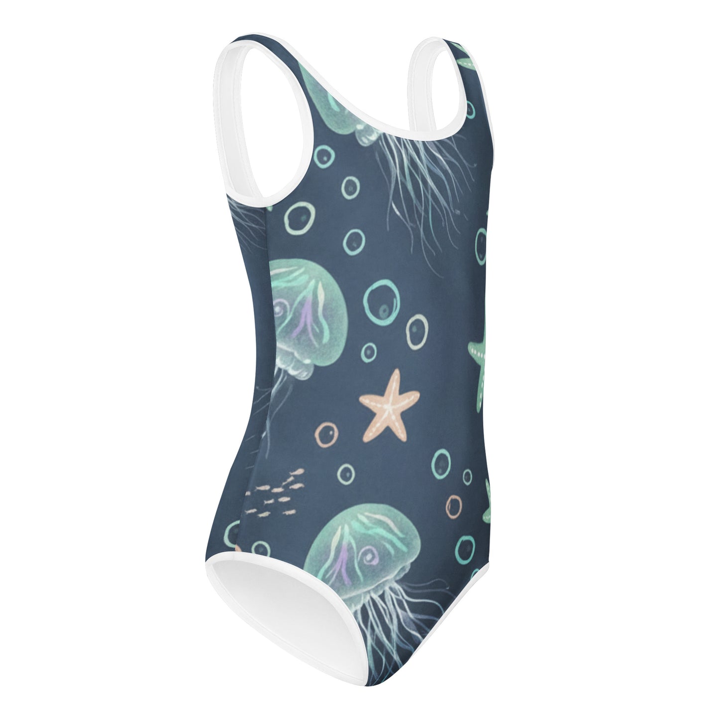 Girls Ocean Star Swimsuit – Cute Kids One-Piece Summer Swimwear 7