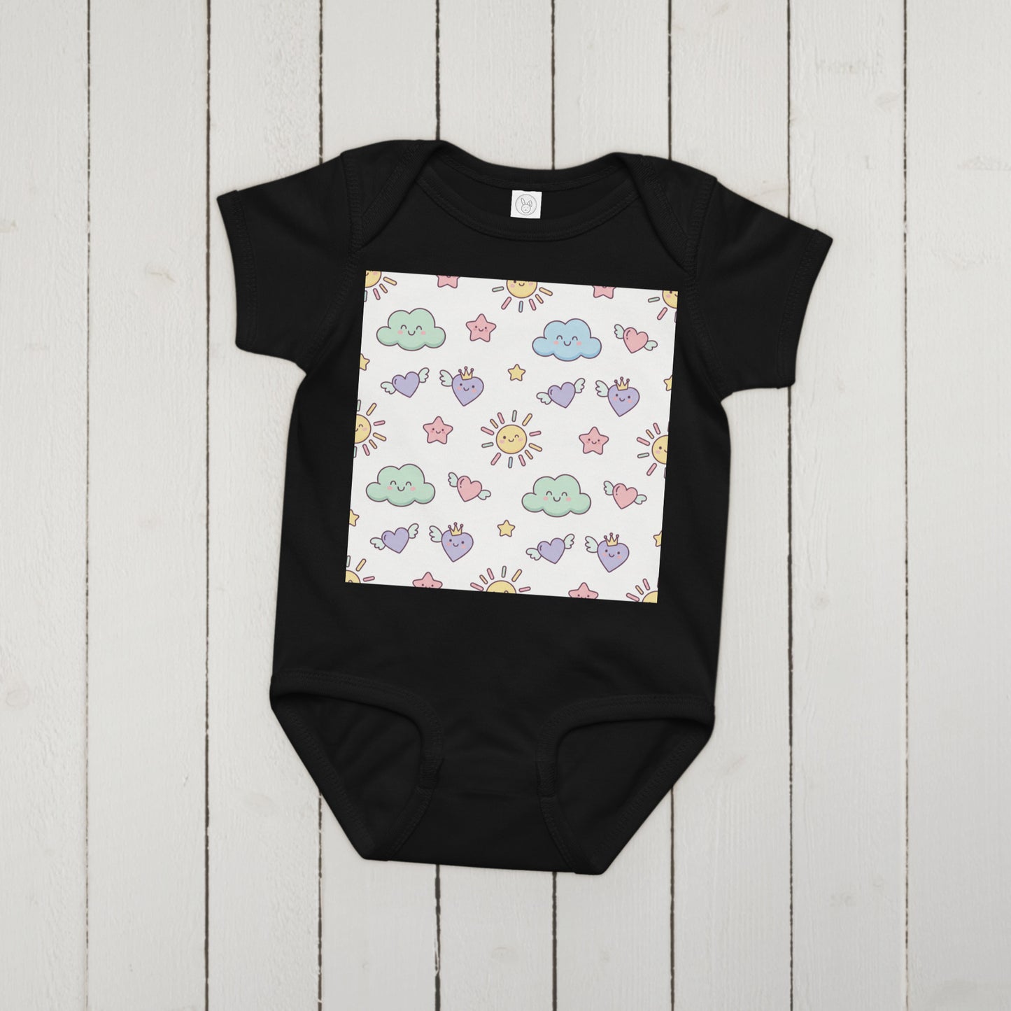 Baby Jersey Bodysuit – Soft 100% Cotton Printed Onesie for Newborns & Infants | Everyday Baby Essential