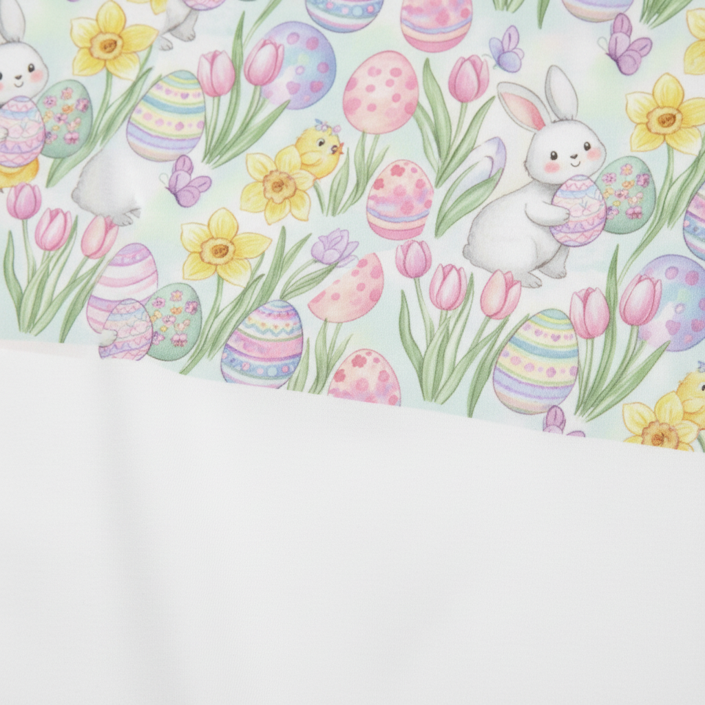 Toddler Easter T-Shirt – Cute Kids Spring Chicks, Eggs & Flowers All-Over Print Tee for Boys & Girls