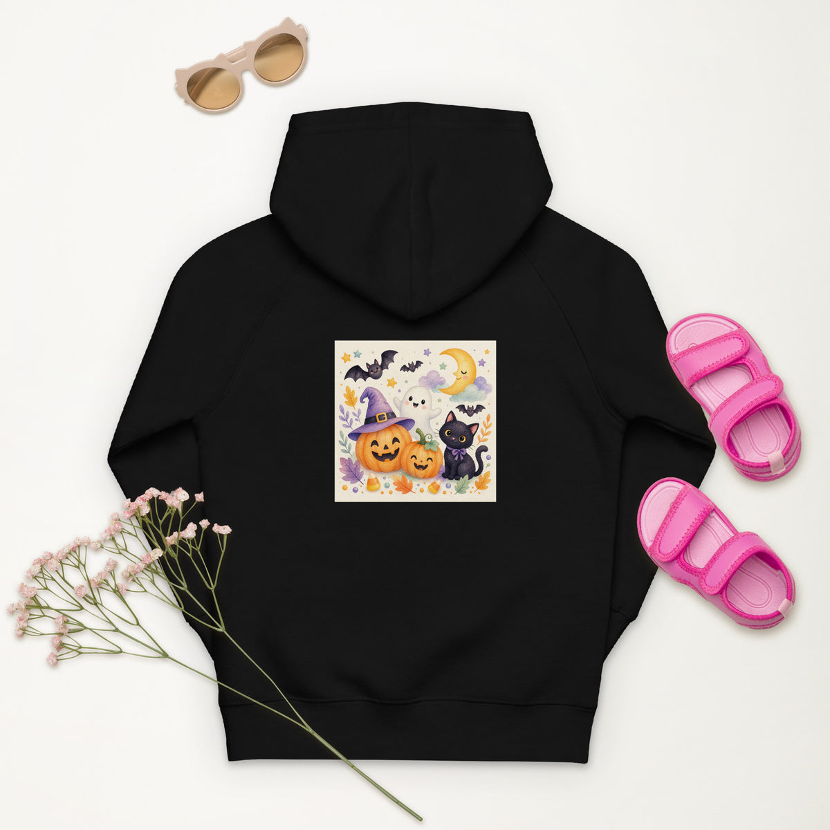 Kids eco hoodie Burnt orange