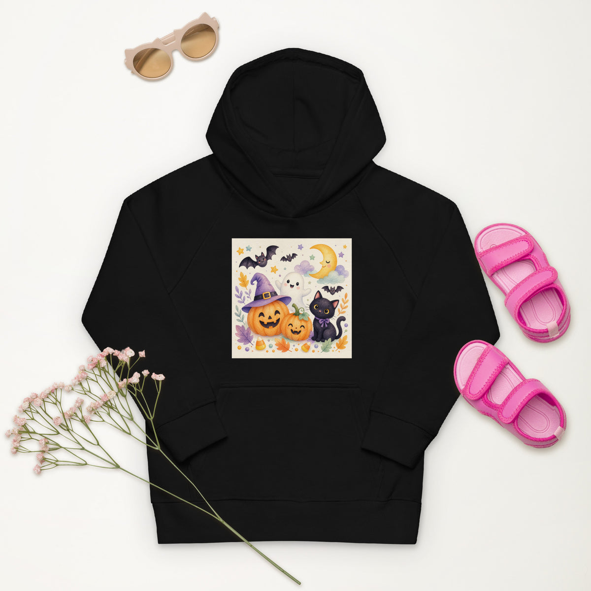 Kids eco hoodie Burnt orange