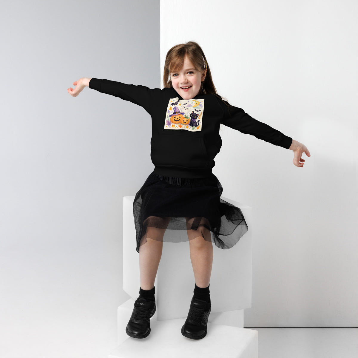 Kids eco hoodie Black