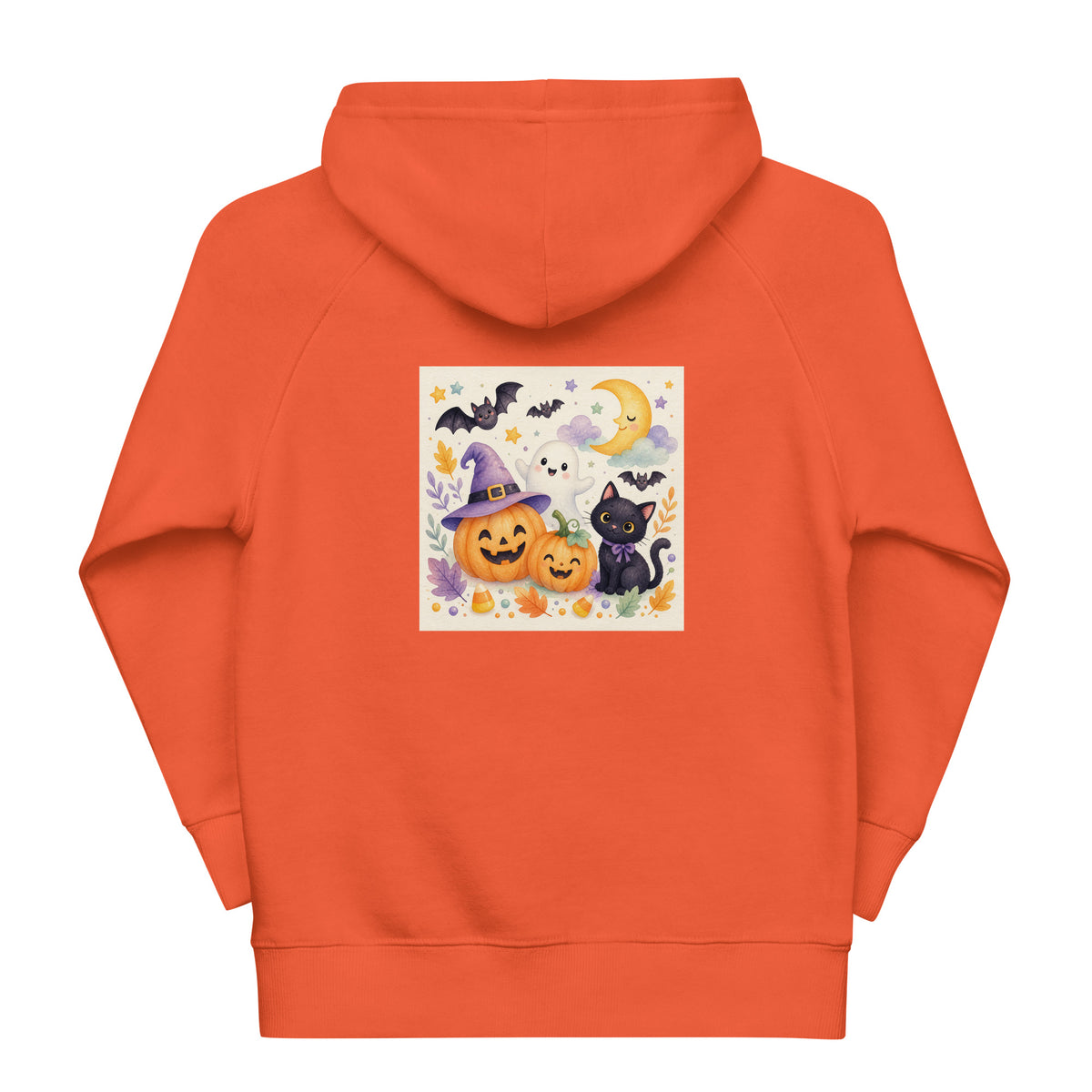 Kids eco hoodie Burnt orange