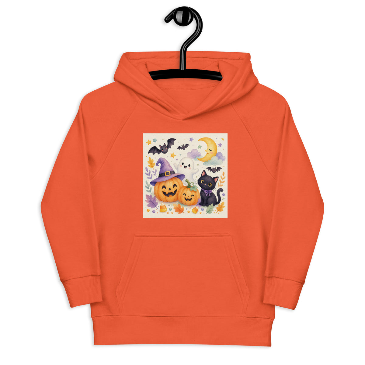 Kids eco hoodie Burnt orange