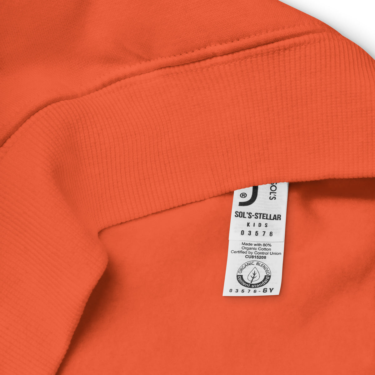 Kids eco hoodie Burnt orange