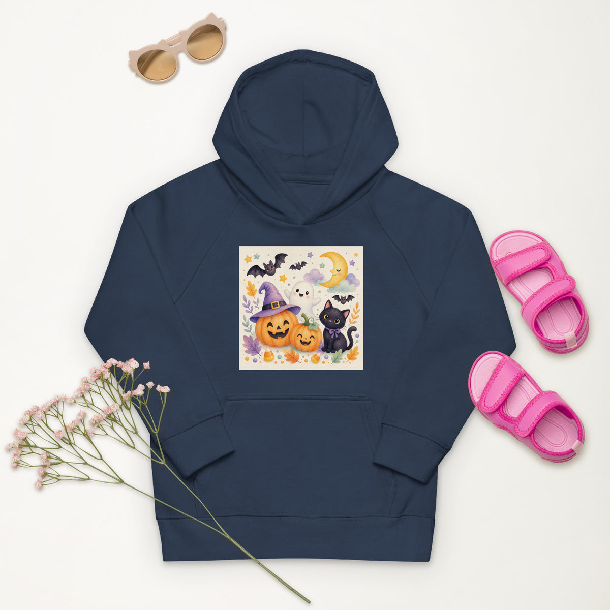 Kids eco hoodie Burnt orange