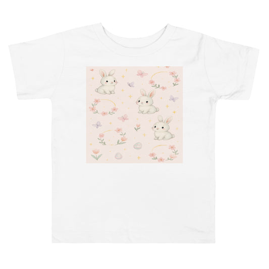 Toddler Short Sleeve Tee – Soft 100% Cotton Printed Kids T-Shirt for Everyday Play & Style