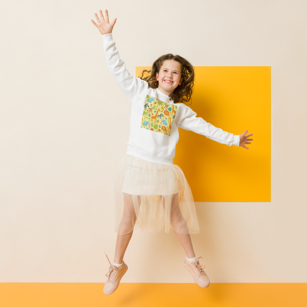 Kids Crewneck Sweatshirt – Soft Fleece Printed Pullover for Boys & Girls XL