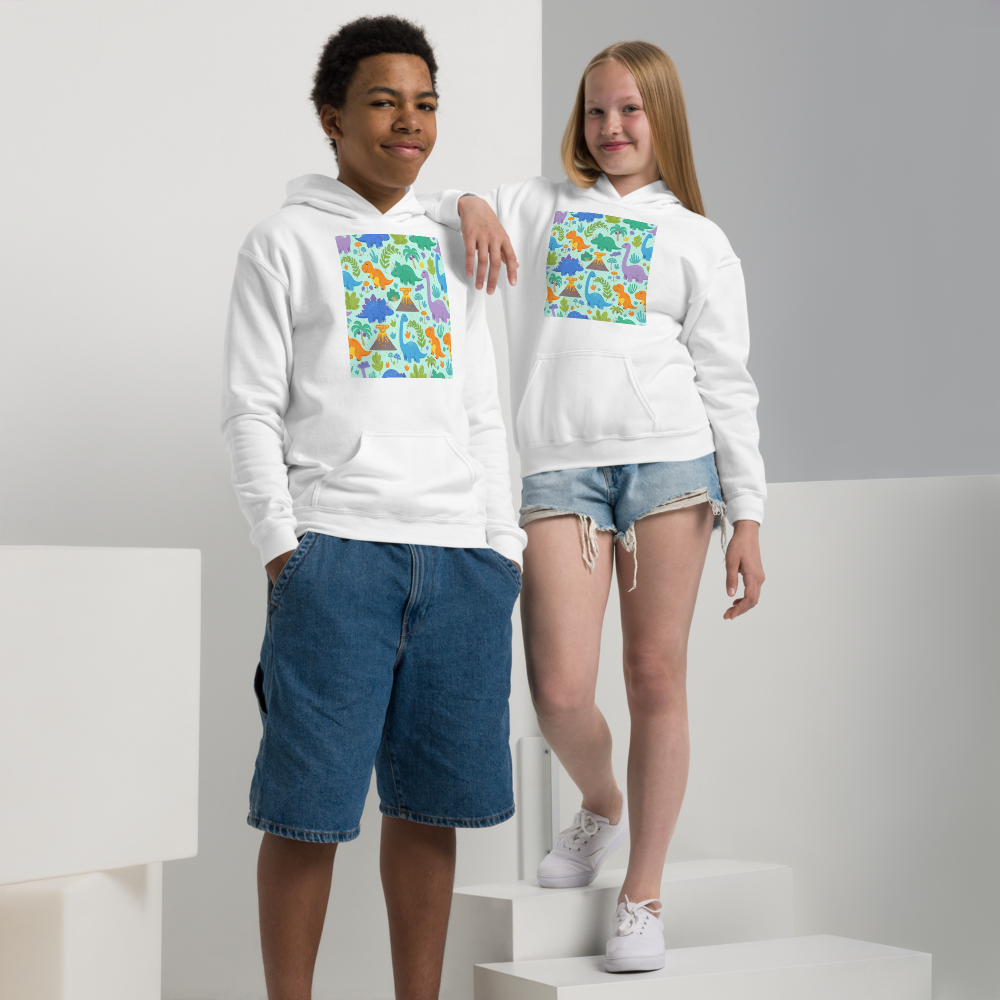 Kids Dinosaur T-Shirt – All-Over Dino Print Tee for Boys & Girls 7